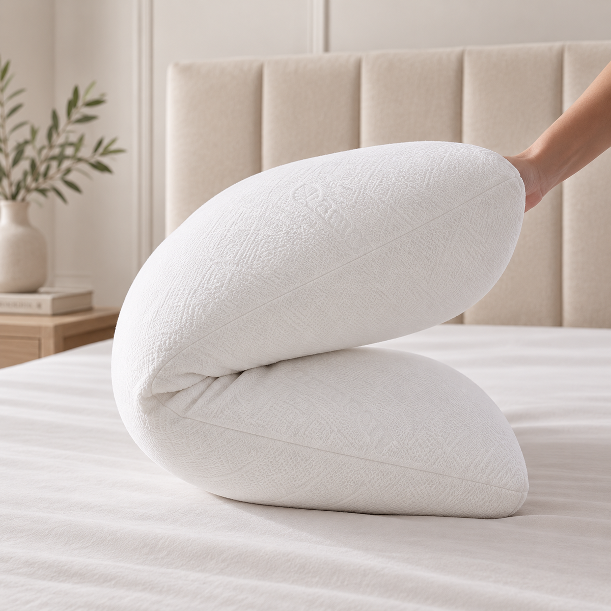 Almohada De Espuma Elástica Con Tela De Refigeración