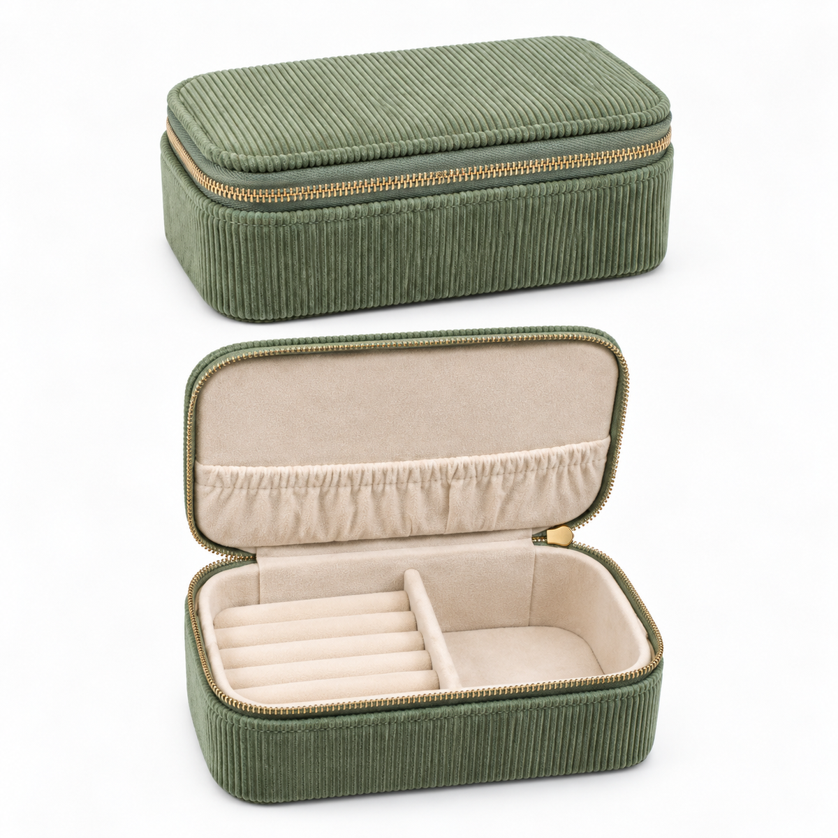 Joyero Portable Verde