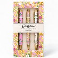 Set de 3 bolígrafos florales