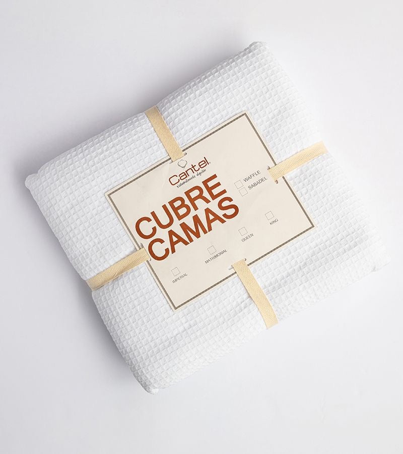 Cubrecama Waffle Blanco Imperial