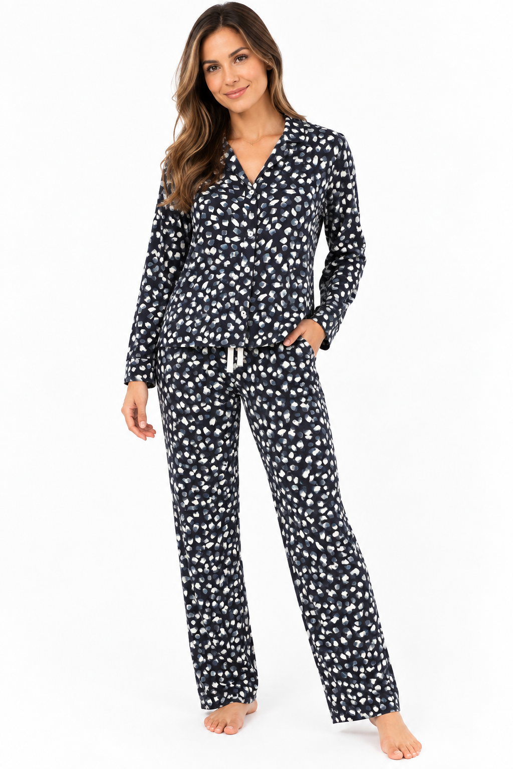 Pijama Chalis Estampado Jaguar