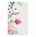 Mantel 8P Rectangular Hojas Y Flores