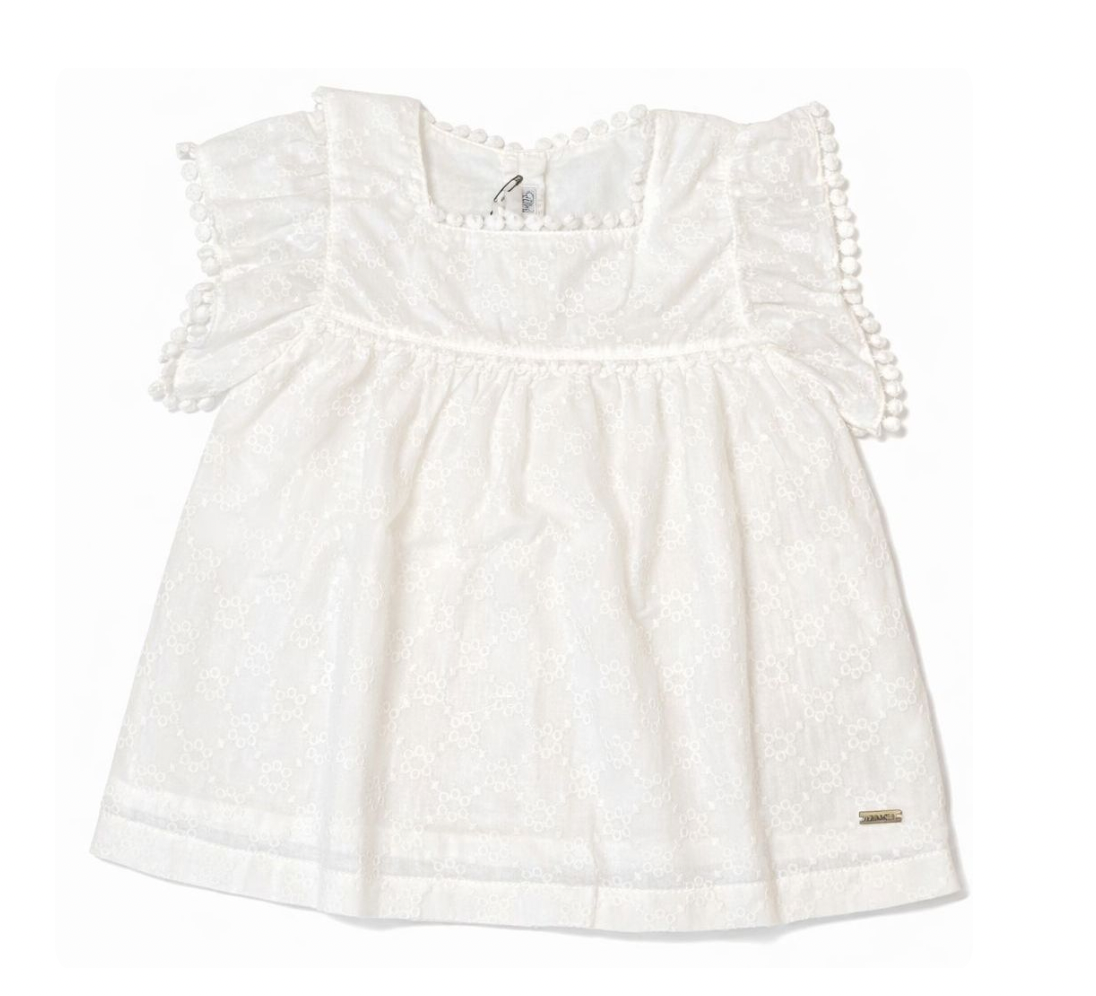 Blusa 18M Flor Perla