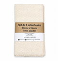 Set De 4 Individuales Natural
