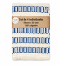 Set De 4 Individuales Rombos Verdes