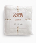 Cubrecama Waffle Matqueen Blanco