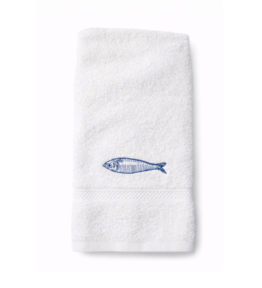 Toalla Prive Manos Blanco Pez Azul