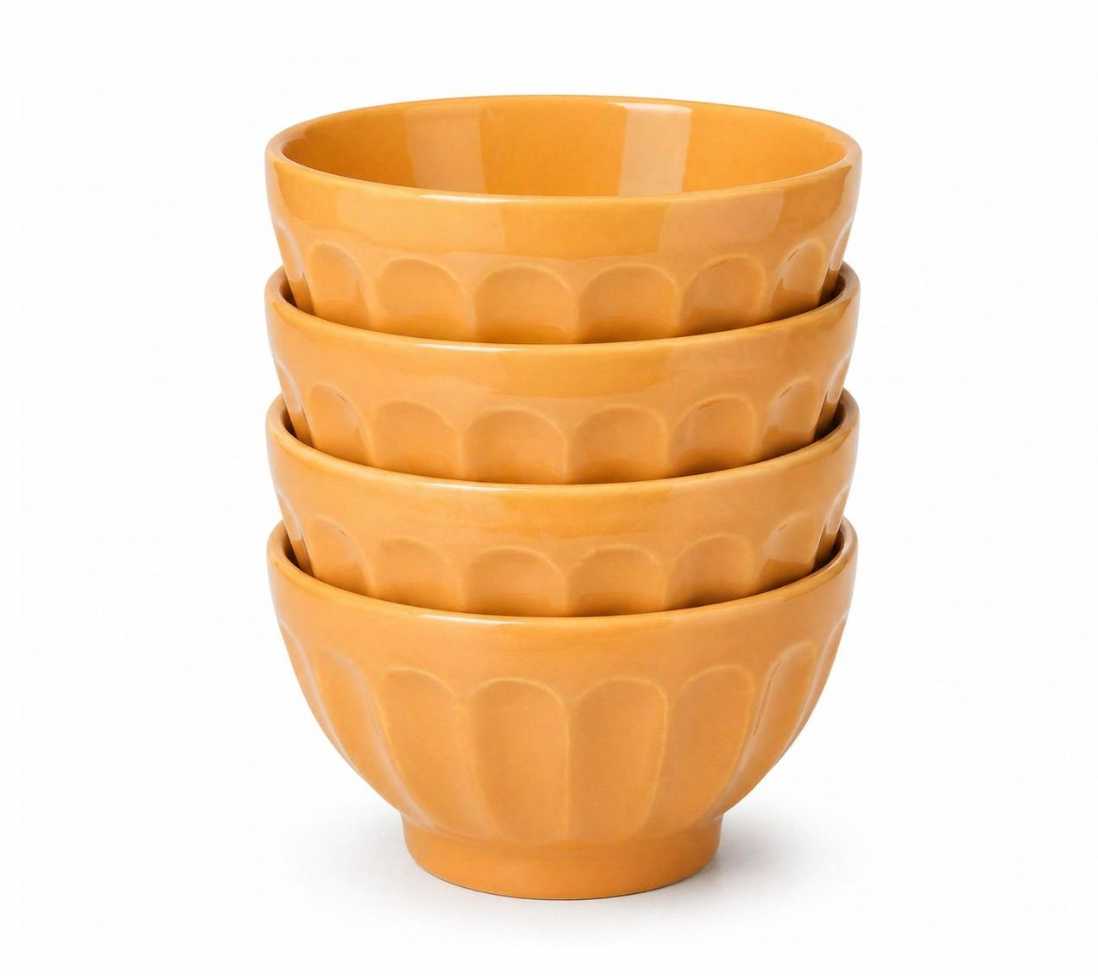 Set 4 Bowls 5" Color Melón