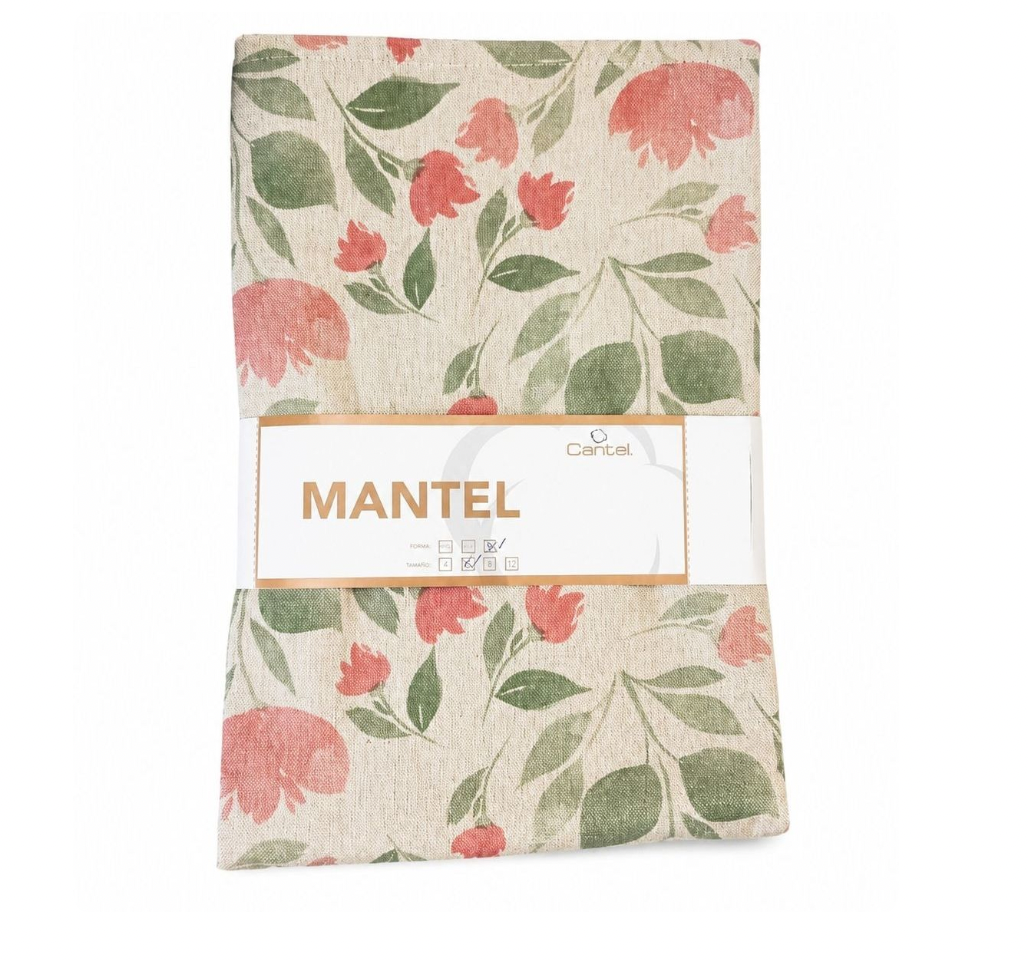 Mantel Rectangular Flores