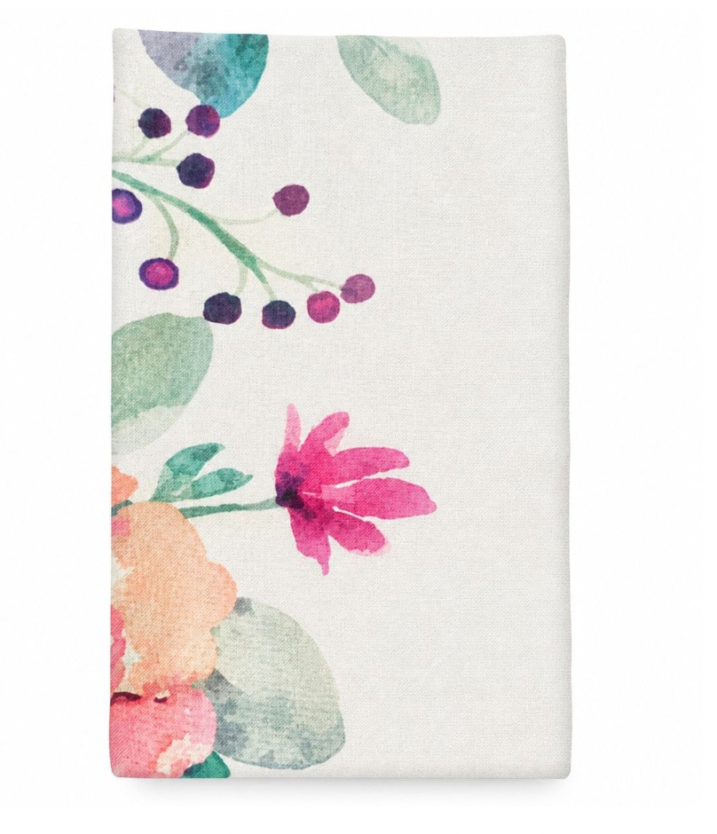 Mantel Rectangular Hojas Y Flores