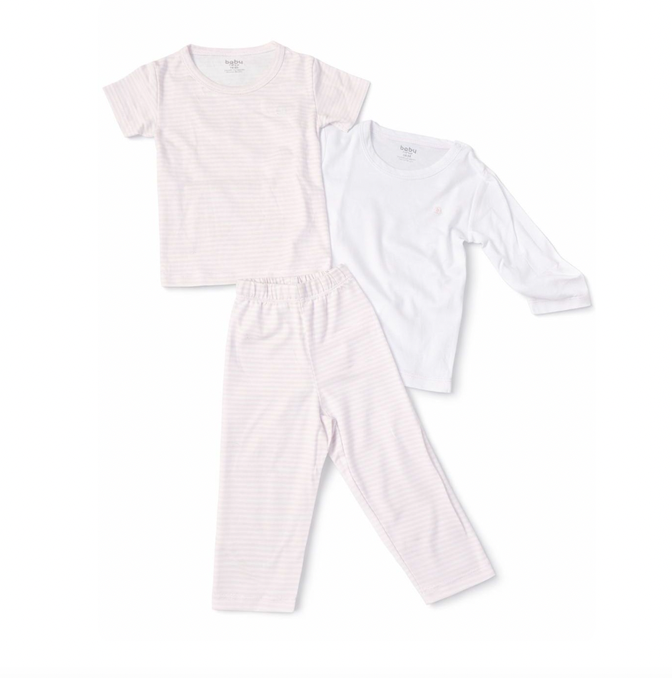 Pijama para Bebé Rayas Rosa