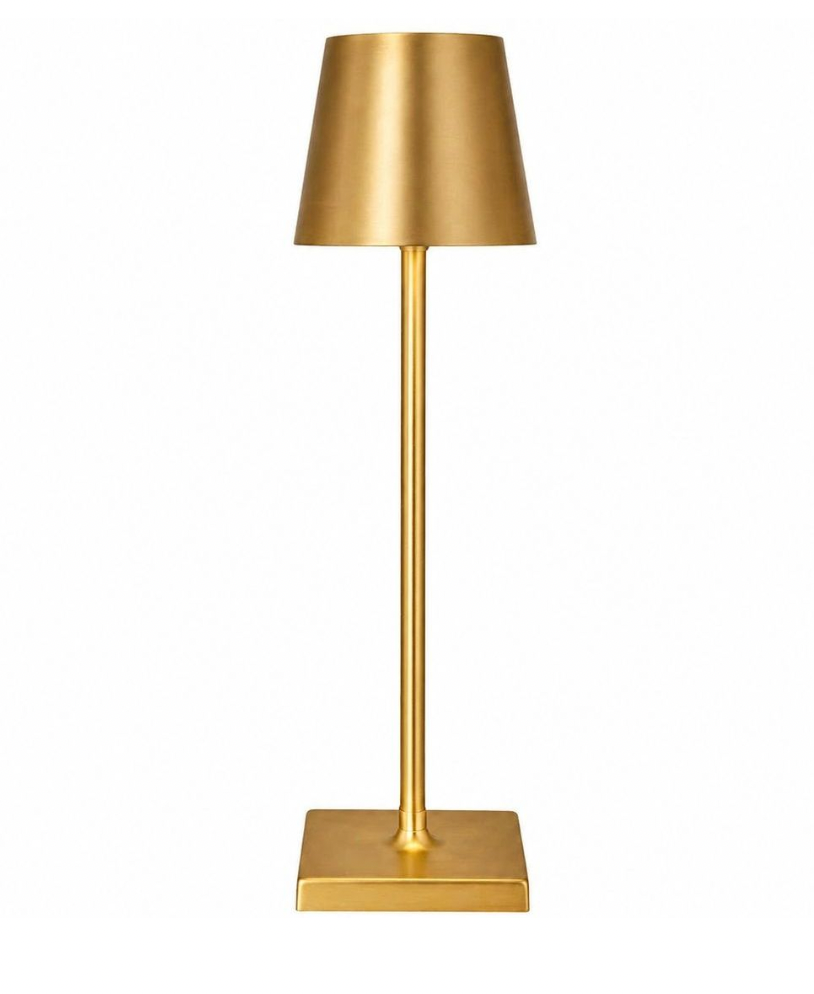Lámpara De Mesa Recargable Dorado
