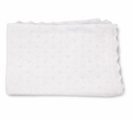 Swaddle para Bebe Blanco Orilla Rombos