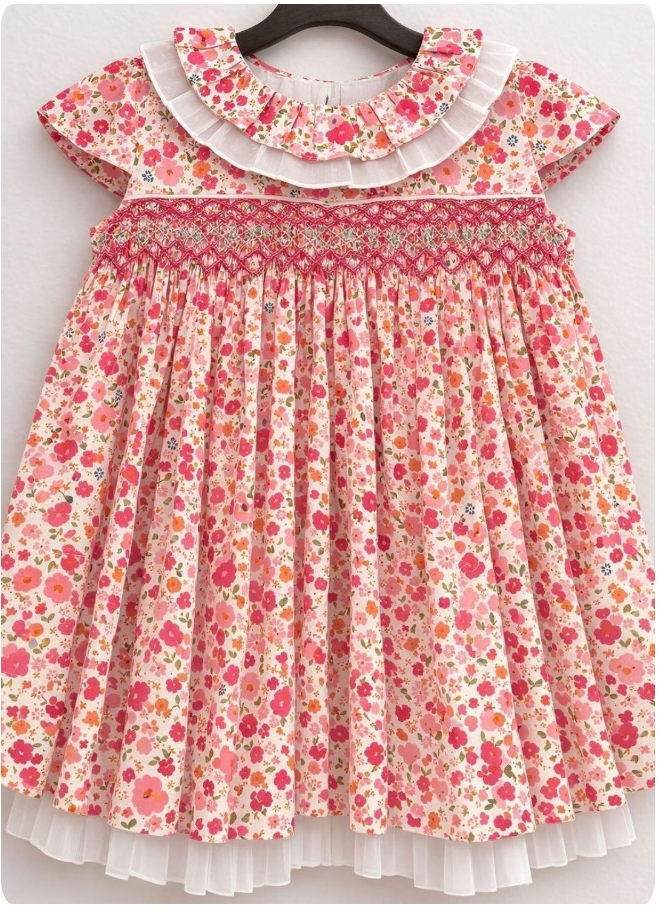Vestido Niña Rosas