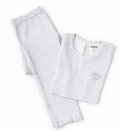Pijama Niña Rayas Gris
