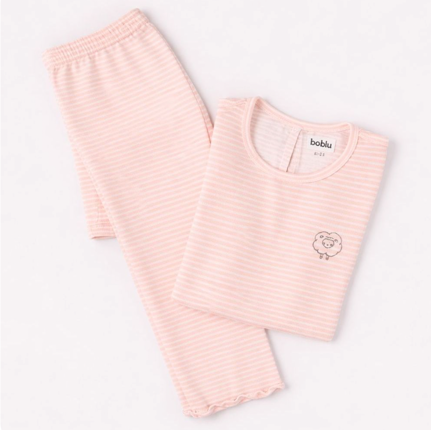 Pijama Niña Rayas Rosa