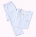 Pijama Niña Rayas Celeste