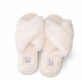 Pantufla Afelpada Blanca
