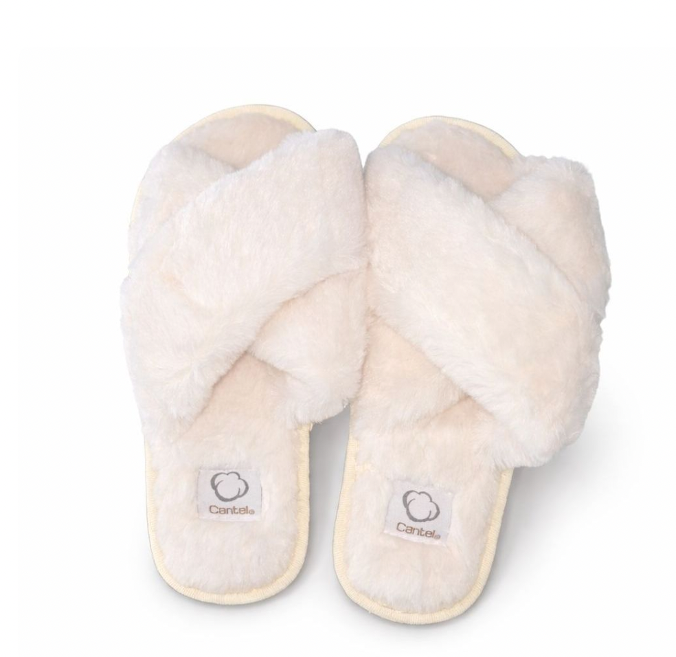 Pantufla Afelpada Blanca