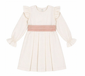 Vestido Mirtha Perla Cinto Rosa