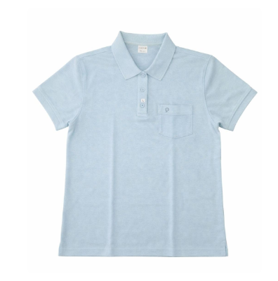 Camisa Polo "L" Celeste Pique