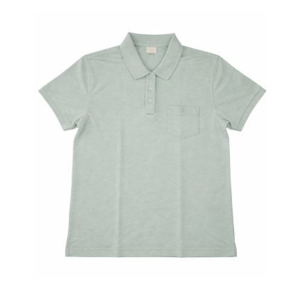Camisa Polo "L" Verde Eucalipto Pique