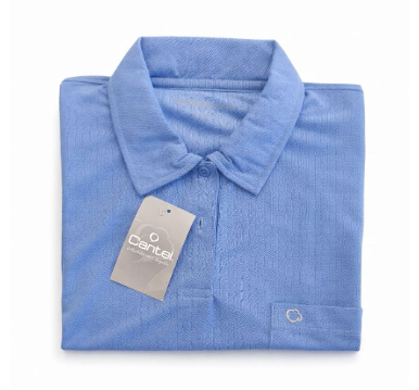 Camisa Polo "M" Azul Ibiza