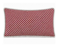 Cojín Gris Magenta con Cordón Rectangular