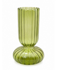 Florero Base Redonda Lineas Verde