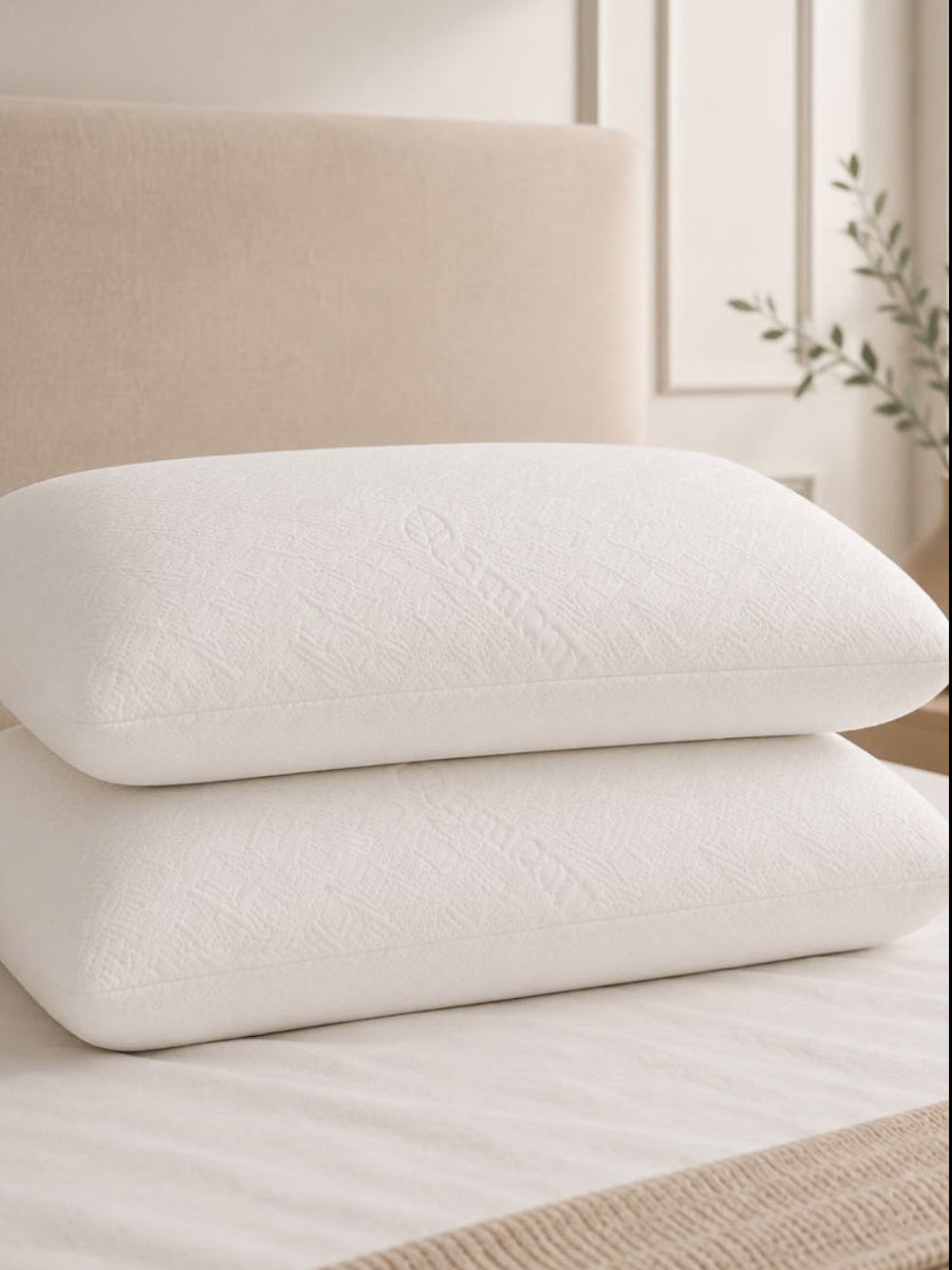 Almohada De Espuma Elástica Con Tela De Refigeración