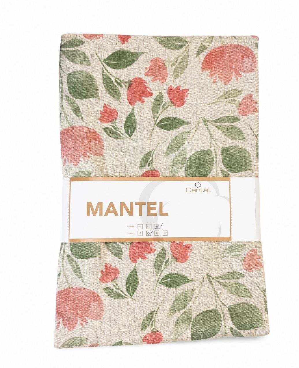 Mantel Rectangular Flores