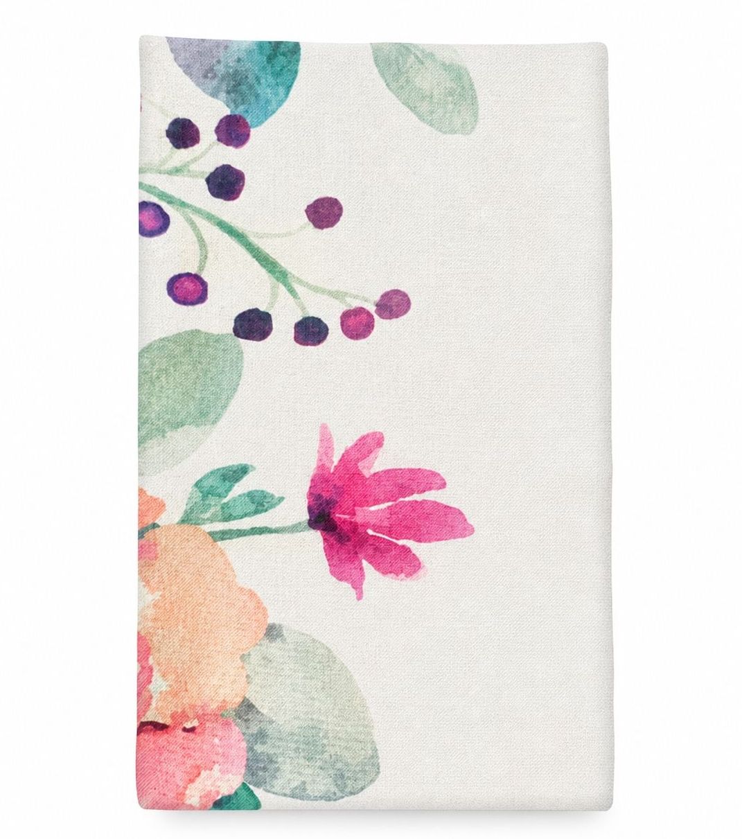 Mantel Rectangular Hojas y Flores