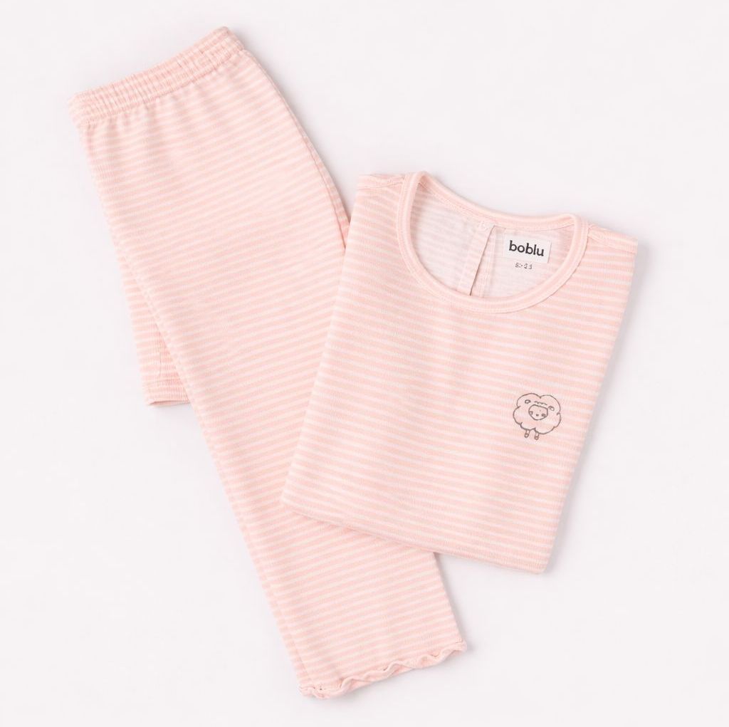 Pijama Niña Rayas Rosa