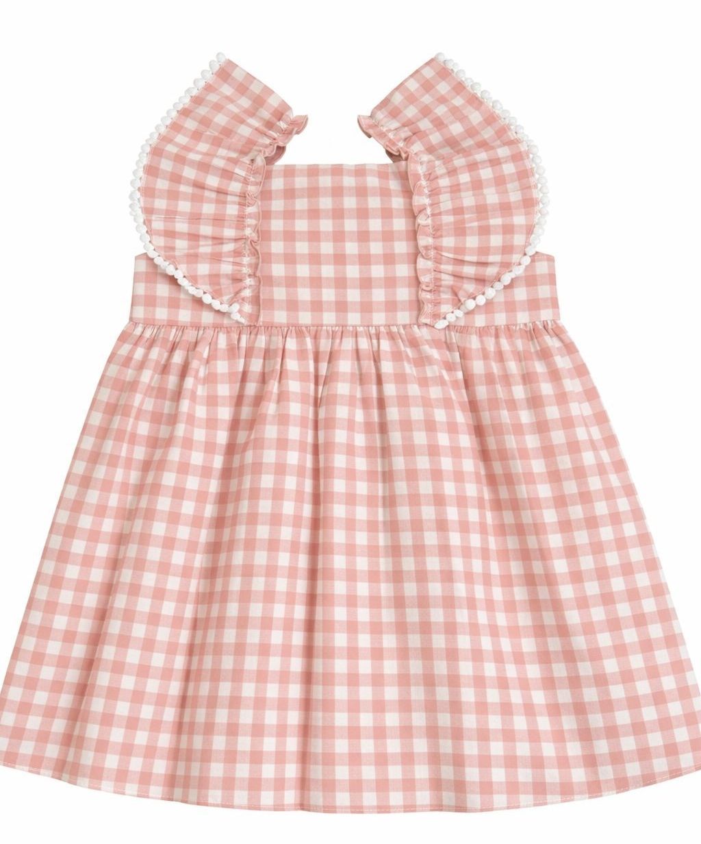 Vestido Picnic Cuadro Rosa