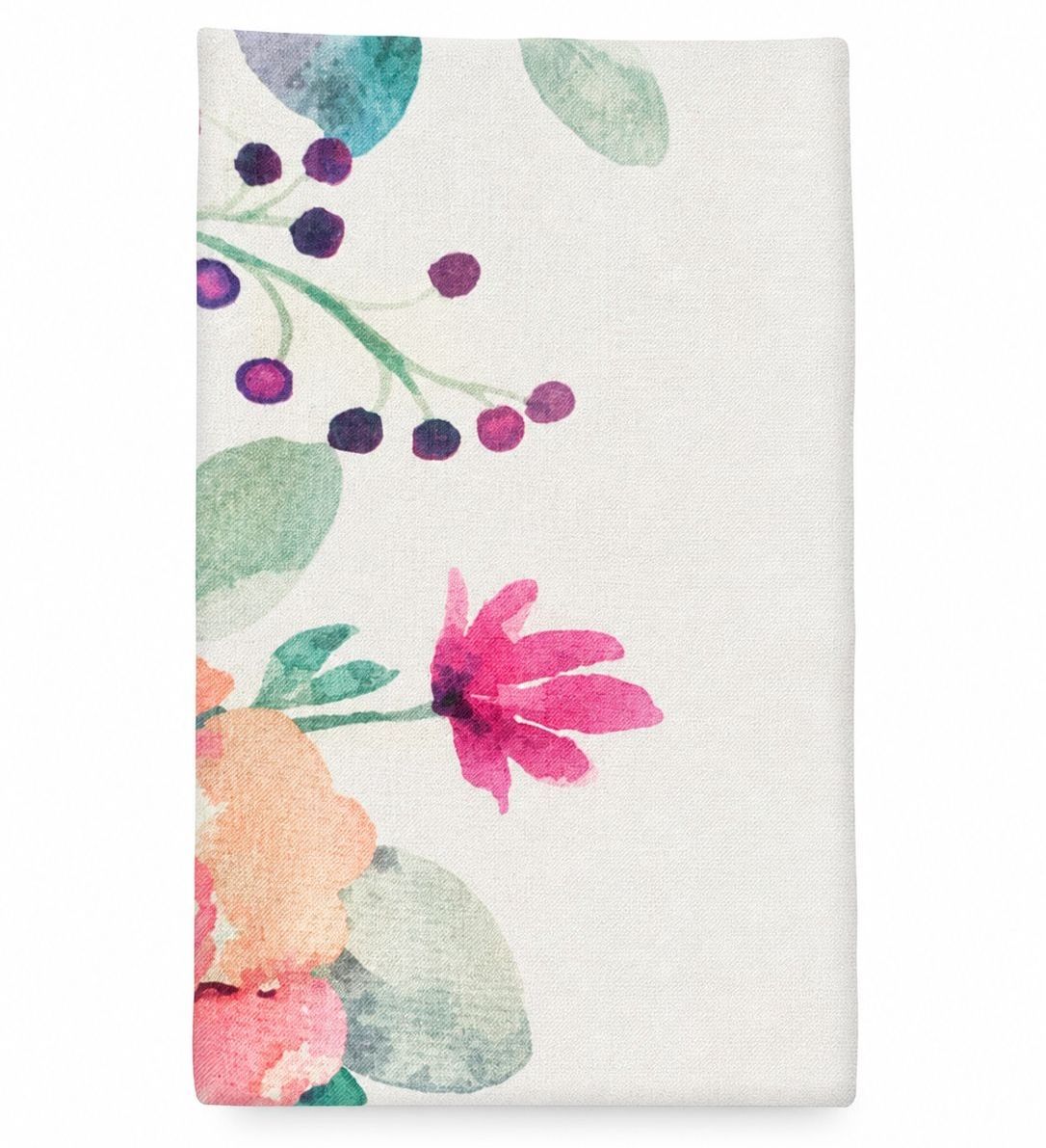 Mantel Rectangular Hojas y Flores