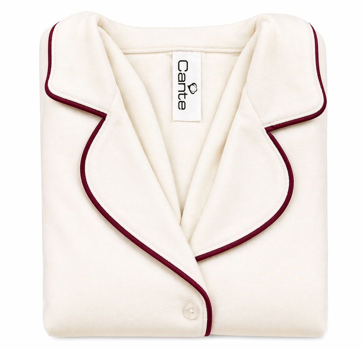 Pijama Pima/Modal Crudo Vino Tinto