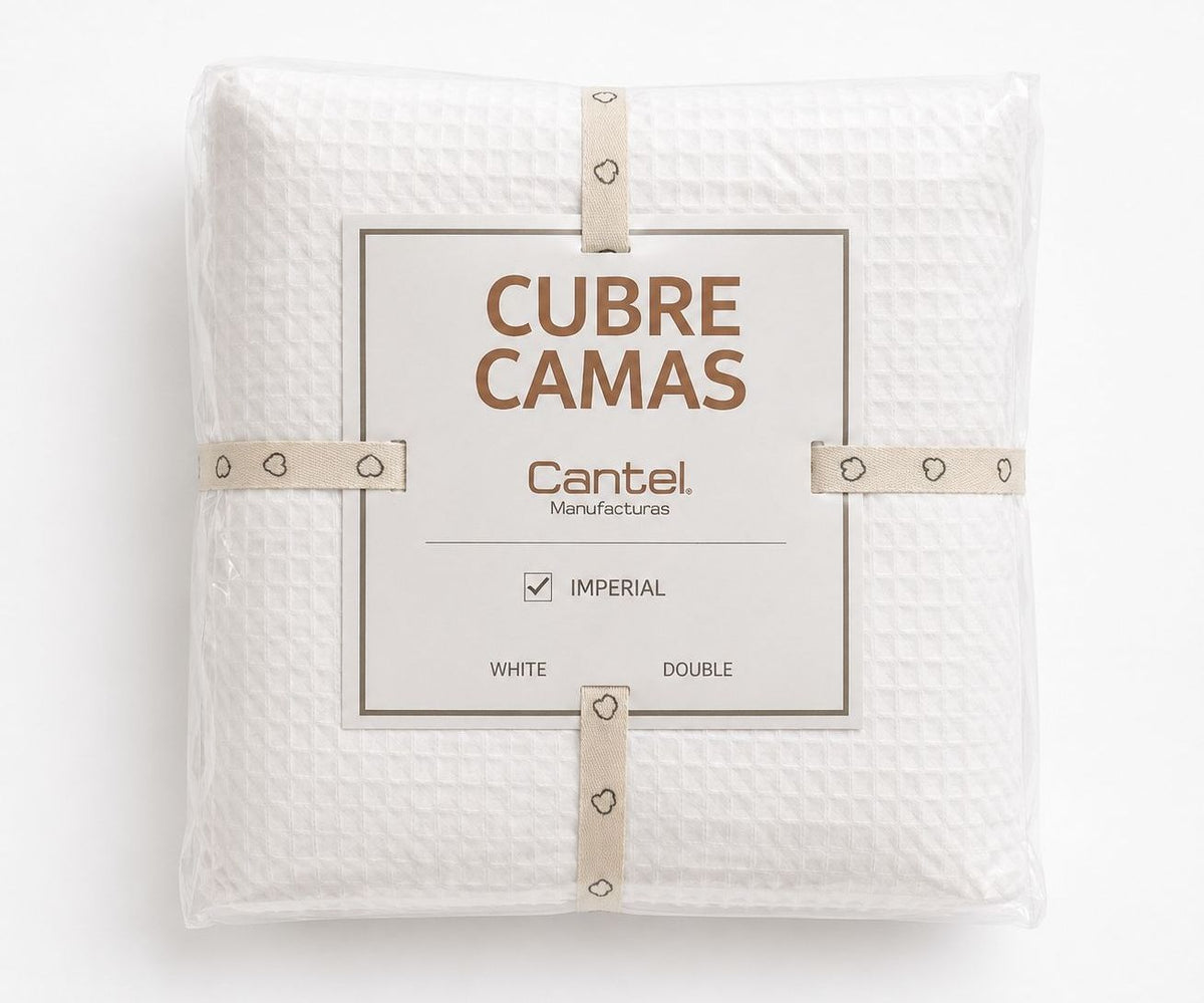 Cubrecama Waffle Blanco