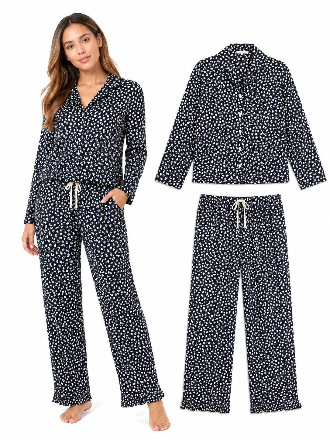 Pijama Chalis Estampado Jaguar