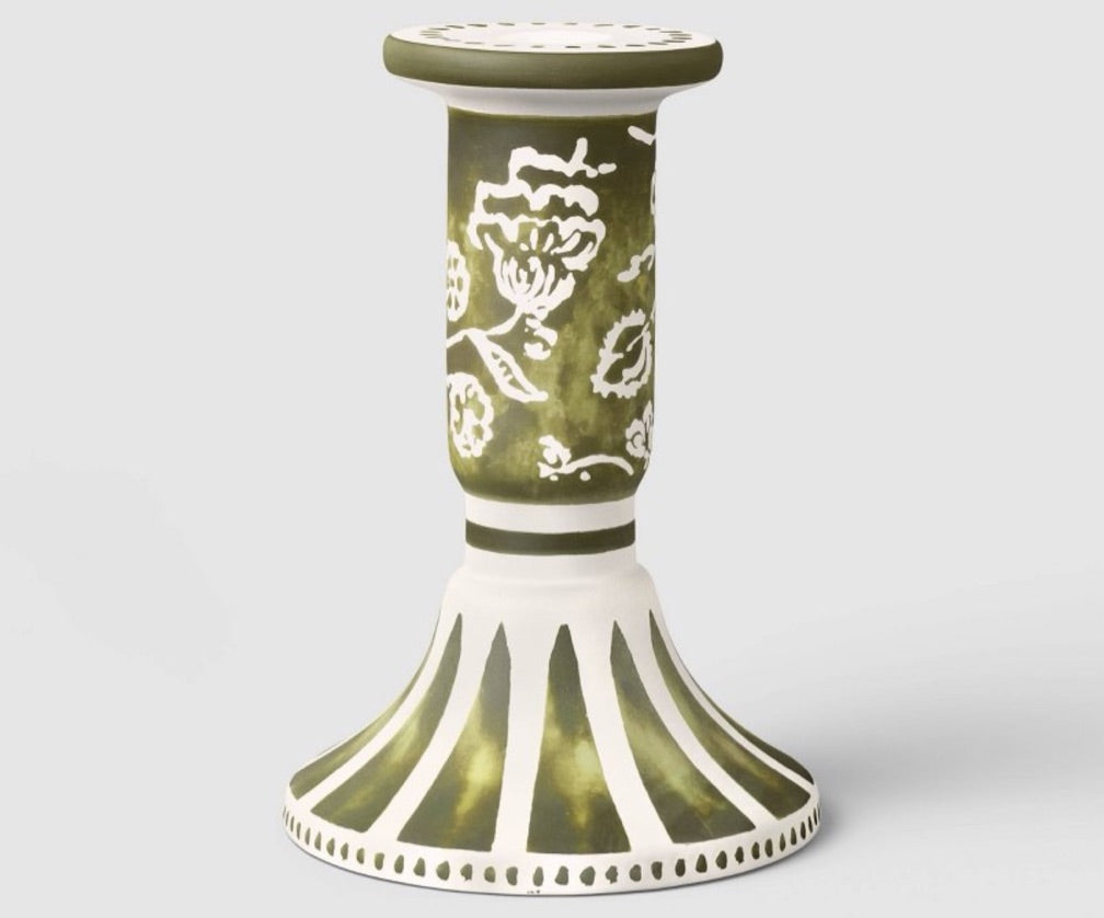 Candle Holder Verde Ceramic