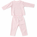 Pijama para Bebé Corazones y Rayas Rosa
