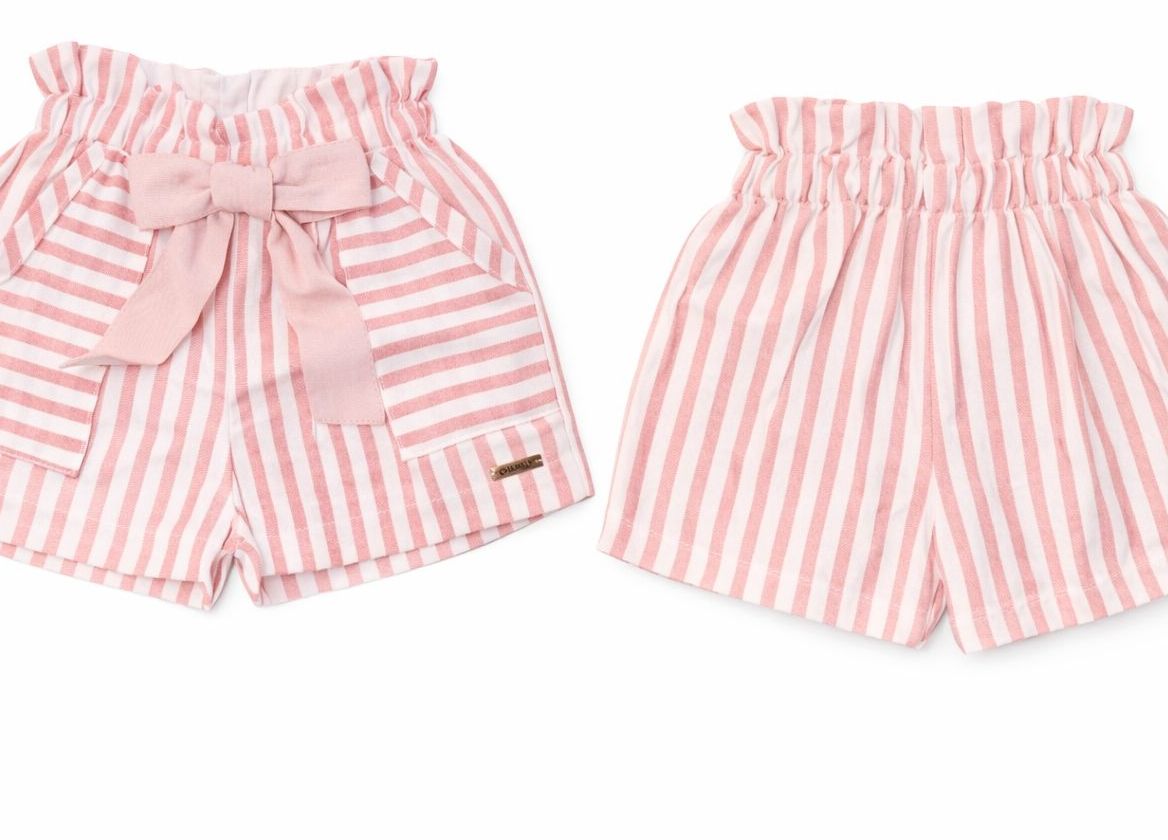 Short Didi Rayas Rosa Viejo