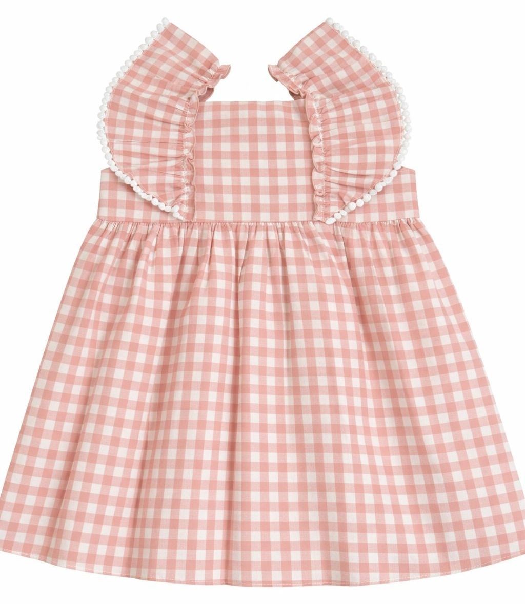 Vestido Picnic Cuadro Rosa