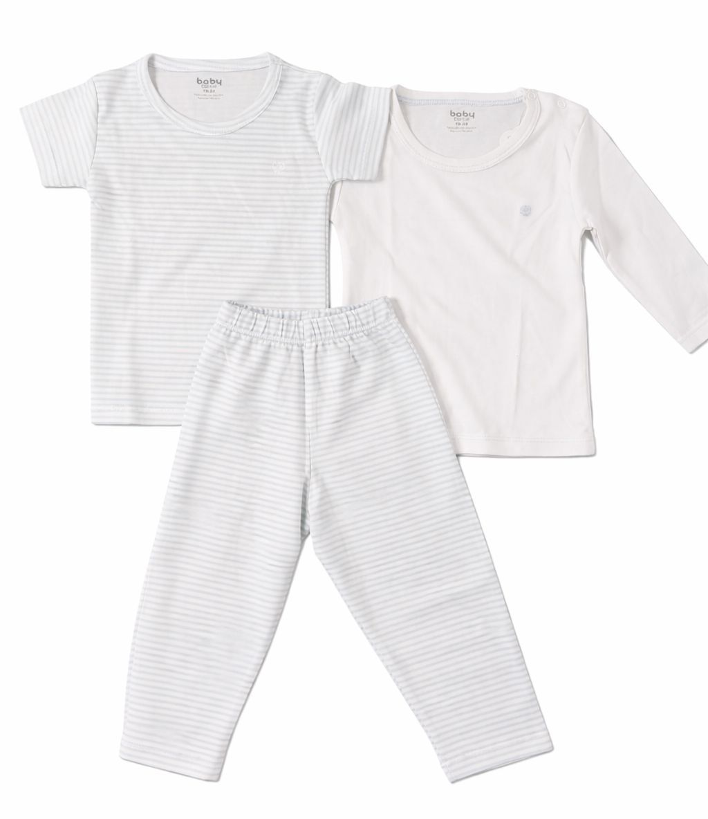 Pijama para Bebé Rayas Celeste