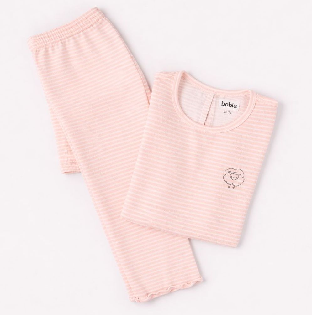 Pijama Niña Rayas Rosa