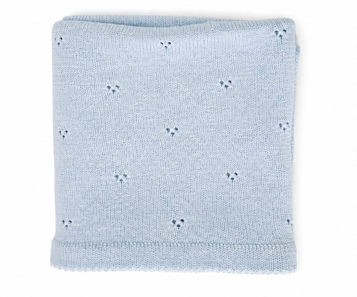 Swaddle para Bebé Celeste Orilla Rombos