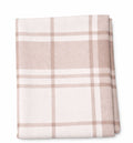 Mantel Cuadrado Cuadros Blanco Moka