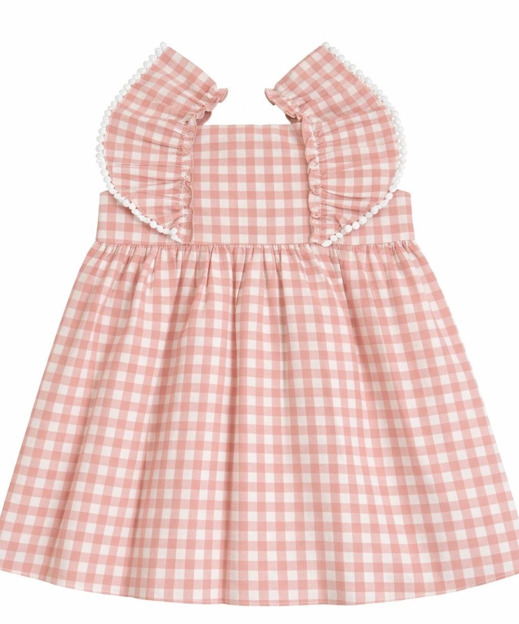 Vestido Picnic Cuadro Rosa