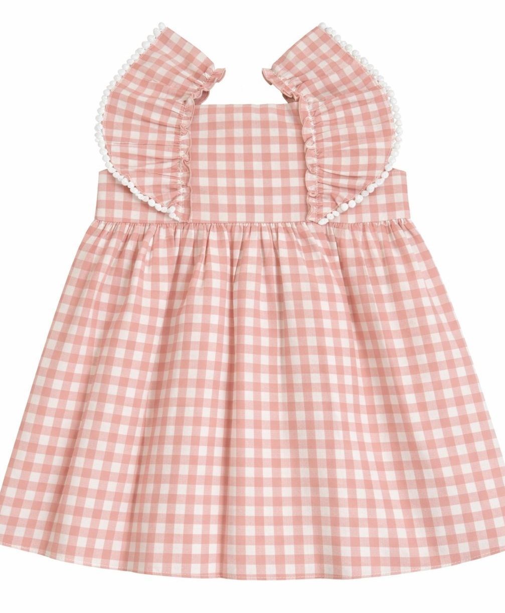 Vestido Picnic Cuadro Rosa