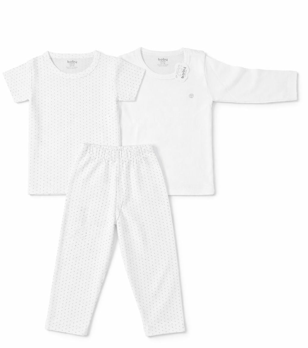 Pijama para Bebé Puntos Grises