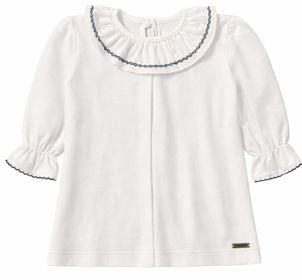Polera 4A Sara Bord Azul